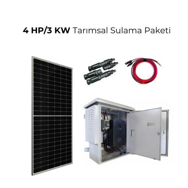 Hilal Solar Enerji 4 HP/3 KW Tarımsal Sulama Sistemi Paketi Paket teslimi