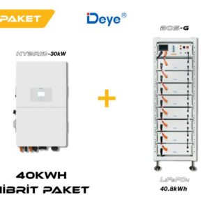 DEYE 40 kWh Hibrit Paketi (High Voltage)