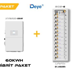 DEYE 60 kWh Hibrit Paketi (High Voltage)