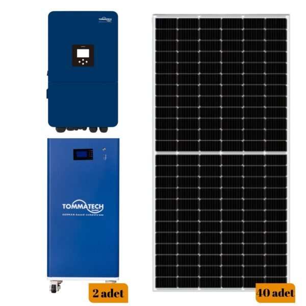 Tommatech 20KW Trifaze Hibrit Lityum Paket