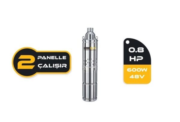 DC pompa 0,8Hp 600W (Screw Type) (4SS600-48N) 1 DC pompa 0,8Hp 600W (Screw Type) (4SS600-48N)